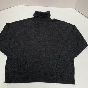 Vintage Designers Originals Womens  Large Charcoal Gray Turtleneck Sweater